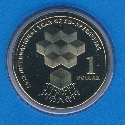 Australia, 1 dollar, 2012