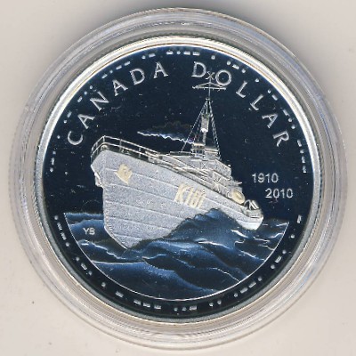 Canada, 1 dollar, 2010