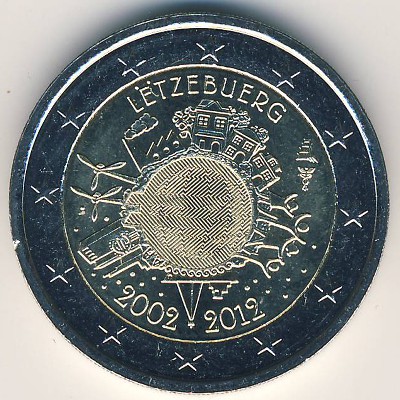 Luxemburg, 2 euro, 2012