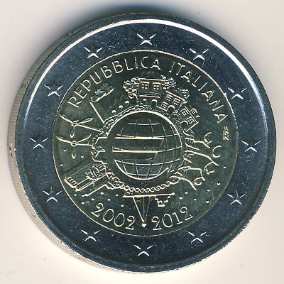 Италия, 2 евро (2012 г.)