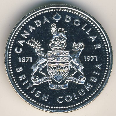 Canada, 1 dollar, 1971