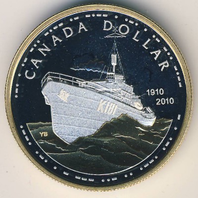 Canada, 1 dollar, 2010