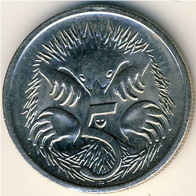 Австралия, 5 центов (1999–2019 г.)