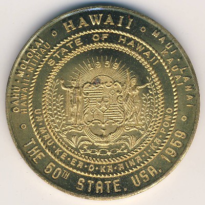 Гавайские острова., 1 доллар (1959 г.)