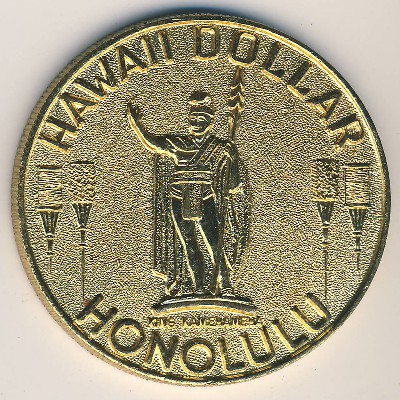 Гавайские острова., 1 доллар (1974–1975 г.)