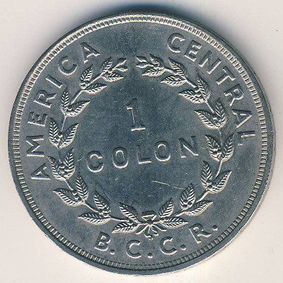 Costa Rica, 1 colon, 1965–1978