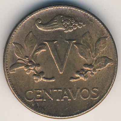 Колумбия, 5 сентаво (1942–1966 г.)