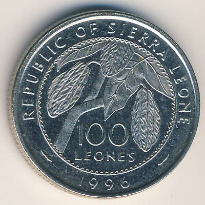 Sierra Leone, 100 leones, 1996