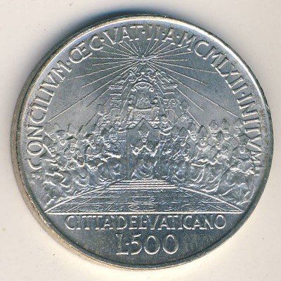Ватикан, 500 лир (1962 г.)
