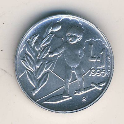 San Marino, 1 lira, 1995