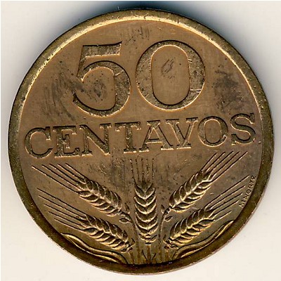 Portugal, 50 centavos, 1969–1979