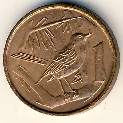 Каймановы острова, 1 цент (1972–1986 г.)