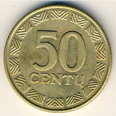 Lithuania, 50 centu, 1997–2008