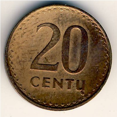 Lithuania, 20 centu, 1991