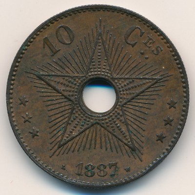 Свободный штат Конго, 10 сентим (1887–1894 г.)