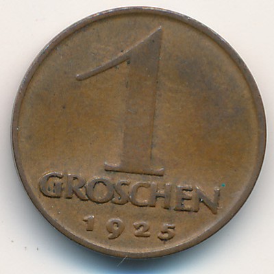 Austria, 1 groschen, 1925–1938