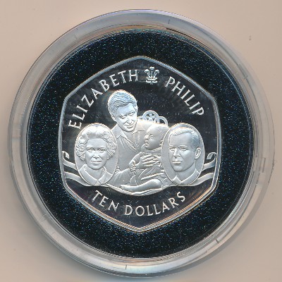 Cayman Islands, 10 dollars, 2007