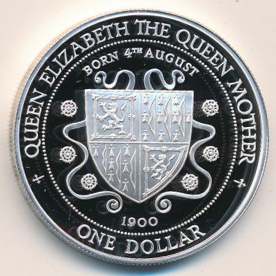 Cayman Islands, 1 dollar, 1994