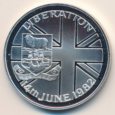 Falkland Islands, 50 pence, 1982