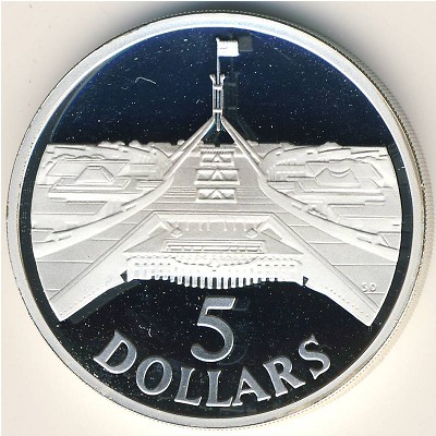 Australia, 5 dollars, 1988