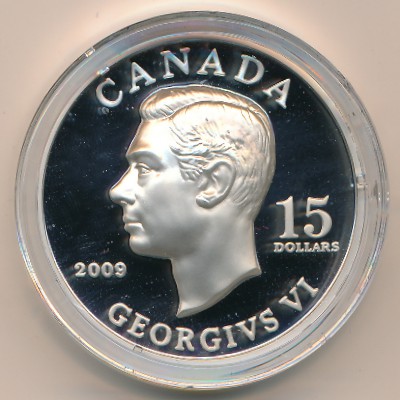 Canada, 15 dollars, 2009