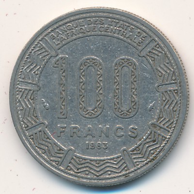 Congo-Brazzaville, 100 francs, 1975–1990