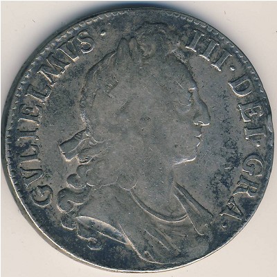 Great Britain, 1 crown, 1695–1696