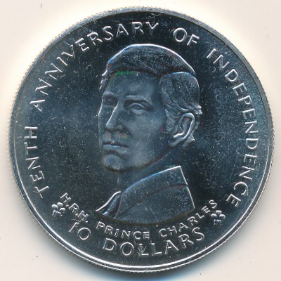 Фиджи, 10 долларов (1980 г.)