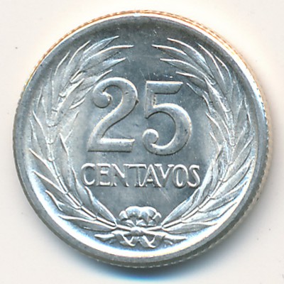 Сальвадор, 25 сентаво (1953 г.)