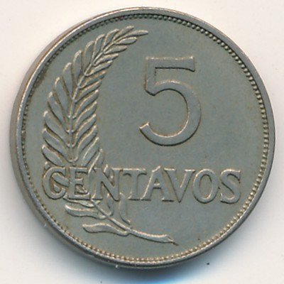 Peru, 5 centavos, 1934–1941