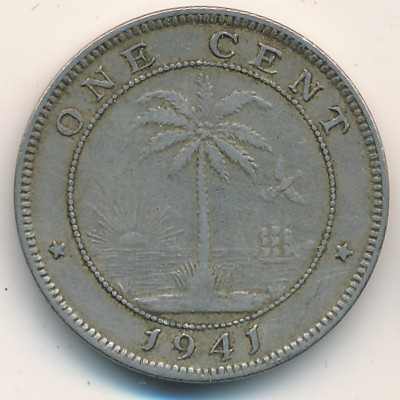 Liberia, 1 cent, 1941