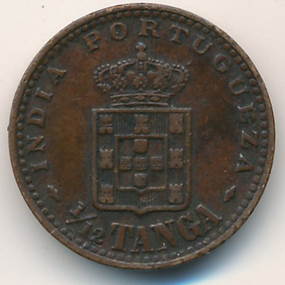 Portuguese India, 1/12 tanga, 1901–1903