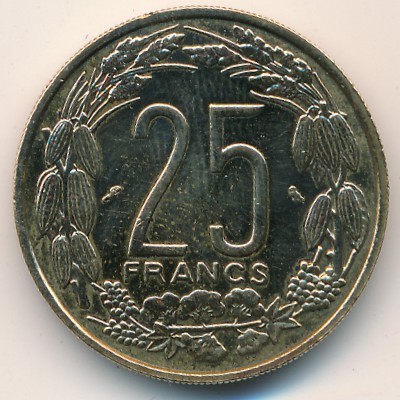 Equatorial African States, 25 francs, 1962