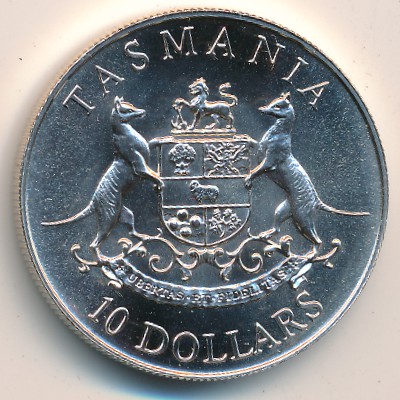 Australia, 10 dollars, 1991