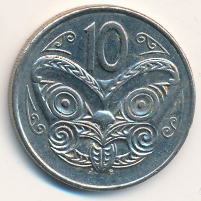 New Zealand, 10 cents, 1999–2006