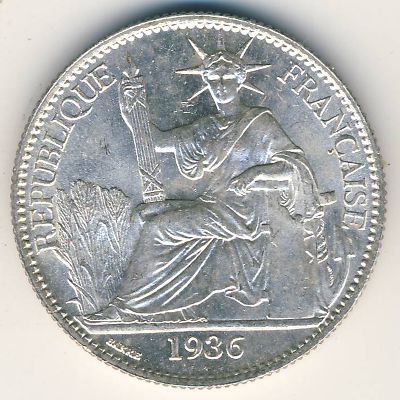 French Indo China, 50 cents, 1936
