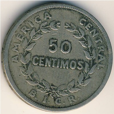 Costa Rica, 50 centimos, 1935