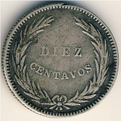 El Salvador, 10 centavos, 1914