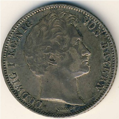 Bavaria, 1/2 gulden, 1838–1848