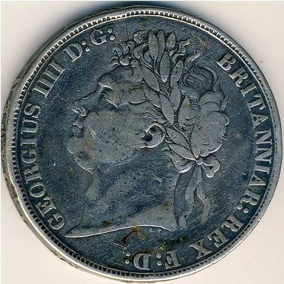 Great Britain, 1 crown, 1821–1822