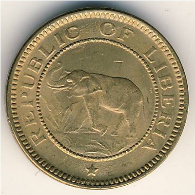 Liberia, 1/2 cent, 1937