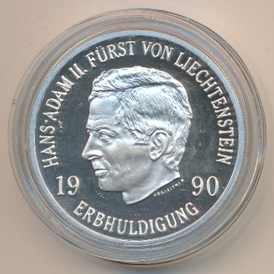 Liechtenstein, 10 franken, 1990