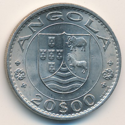 Angola, 20 escudos, 1971–1972