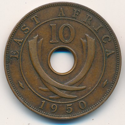 East Africa, 10 cents, 1949–1952