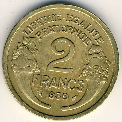 France, 2 francs, 1931–1941