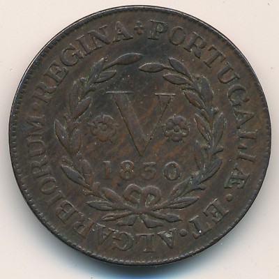 Terceira Island, 5 reis, 1830