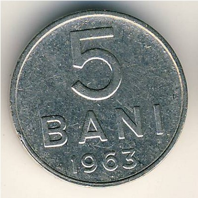 Romania, 5 bani, 1963