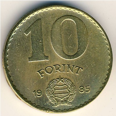 Hungary, 10 forint, 1983–1989