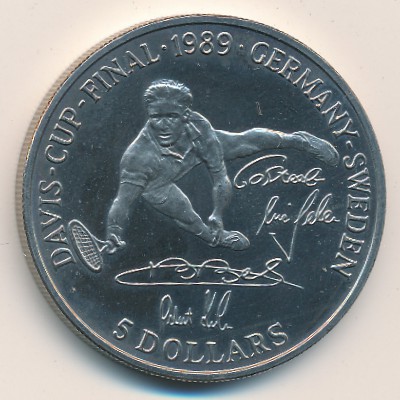 Niue, 5 dollars, 1989
