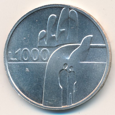 San Marino, 1000 lire, 1990